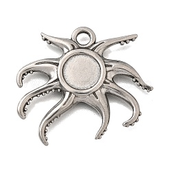Cabochon-Fassungen für Anhänger aus Edelstahl 304 STAS-H477-03C-P