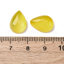 Natürliche gelbe Achat Cabochons G-B082-08