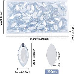 300 Stück imitierte Taiwan-Acryl-Strass-Cabochons GACR-FG0001-12A