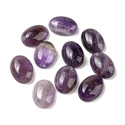 Oval natürlichen Amethyst Cabochon G-A136-C05-13x18mm-02