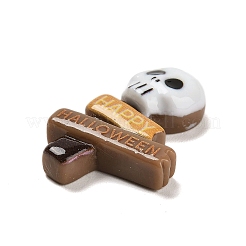 Halloween undurchsichtige Decoden-Cabochons aus Harz RESI-S393-01E