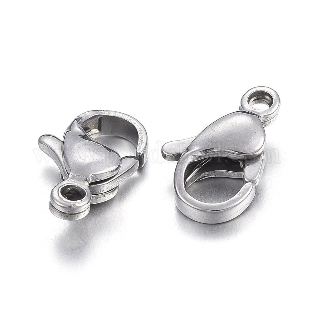 Wholesale 304 Stainless Steel Lobster Claw Clasps Pandahall