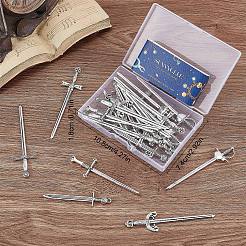 24pcs 6 große Anhänger aus Legierung im tibetischen Stil TIBE-SC0001-54