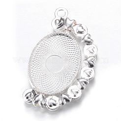 Drehbare Legierung Anhänger Cabochon tibetanische Stil Fassungen PALLOY-S087-005S