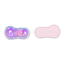 Platte transparente Acryl-Cabochons OACR-N135-20