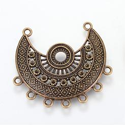 Tibetanische Art Legierungsverbindung Rhinestone u. Behälter Fassung TIBE-S302-27AB-LF