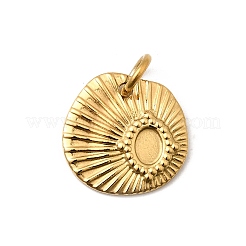 Cabochon-Fassungen für Anhänger aus Edelstahl 304 STAS-B094-16G