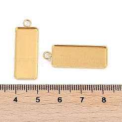 Cabochon-Fassungen für Anhänger aus Edelstahl 304 STAS-M090-01G