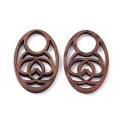 Hohlcabochons aus Walnussholz WOOD-Q051-02A
