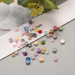 Abs Kunststoff Cabochons OACR-S012-5mm-M