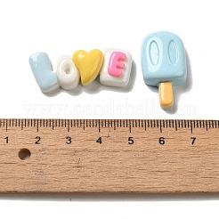 Undurchsichtige Decoden-Cabochons aus Harz RESI-K037-01