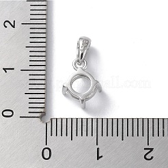 Rhodiniertes Gestell mit 925 Anhänger aus Sterlingsilber STER-NH0001-47P