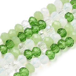 Glasperlen Stränge X1-EGLA-A034-M2mm-04