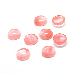 Kirschquarz Glas Cabochons X-G-T020-8mm-10