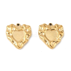 Cabochon-Fassungen für Anhänger aus Edelstahl 304 STAS-L022-540G