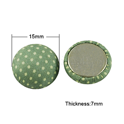 Gewebt Cabochons WOVE-S037-15mm-1