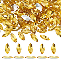 100 Stück Glas-Strass-Cabochons RGLA-FG0001-25C