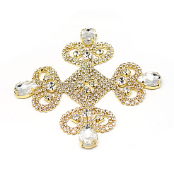 Messing Strass Cabochons RB-S042-10G