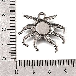 Cabochon-Fassungen für Anhänger aus Edelstahl 304 STAS-H477-03C-P