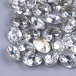 Spitzeharz Strass Cabochons CRES-S379-13x18mm-B14