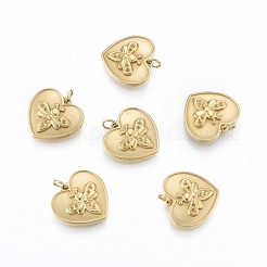 Ionenplattierung (IP) 304 Edelstahl Anhänger Strass-Einstellungen STAS-N097-255LG