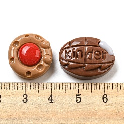 Undurchsichtige Decoden-Cabochons aus Kunstharzimitat für Lebensmittel CRES-H002-01A