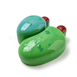 Herbstliche undurchsichtige Pflanzen-Decoden-Cabochons aus Kunstharz CRES-I029-05B