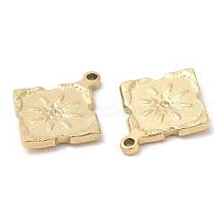 Ionenplattierung (IP) chirurgischer Edelstahl 316L Anhänger mit Strass-Fassungen STAS-D078-12G