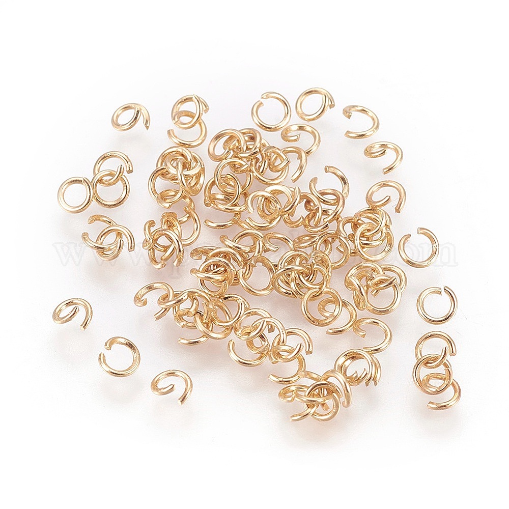 Wholesale Long Lasting Plated Brass Open Jump Rings Pandahall