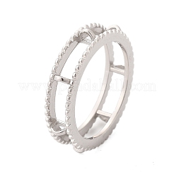 Originaldesign 925 Sterling Silber Loop Ring Fassungen FIND-Z078-01P