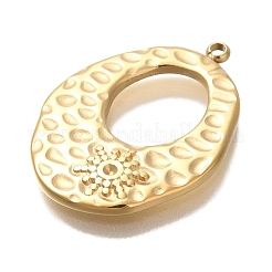 Ionenplattierung (IP) 304 Edelstahl Anhänger Strass Fassung STAS-P371-043G