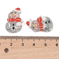 Weihnachtsserie süße transparente Harz Decoden Cabochons RESI-S03-03B