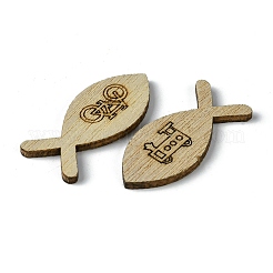 100 Stück Holzcabochons WOOD-G020-07