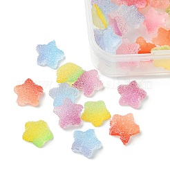 50 Stück opake Harz-Cabochons RESI-FS0001-57