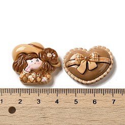 Undurchsichtige Decoden-Cabochons aus Harz RESI-Z022-03A