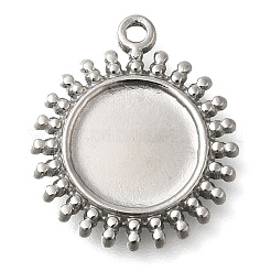 Cabochon-Fassungen für Anhänger aus Edelstahl 304 STAS-I310-18P