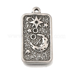 Cabochon-Fassungen für Anhänger aus Edelstahl 304 STAS-H477-07P