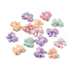 Bowknot-Cabochons aus undurchsichtigem Harz RESI-G041-C01