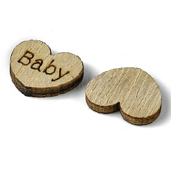 100 Stück Holzcabochons WOOD-G020-09