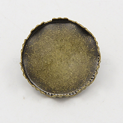Messing Anhänger Fassungen für Glaskugel KK-D268-02AB-NF