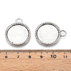 Tibetischer Stil Legierung Anhänger Fassungen PALLOY-N178-10AS