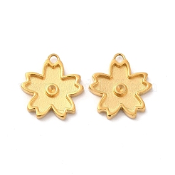 Ionenplattierung (IP) 304 Edelstahl Anhänger Strass-Einstellungen STAS-F284-24G