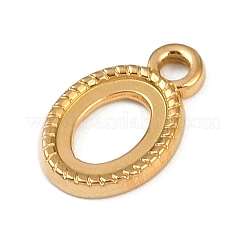 Cabochon-Fassungen für Anhänger aus Edelstahl 304 STAS-B092-01G