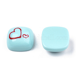 Undurchsichtige Harz-Email-Cabochons CRES-N031-030