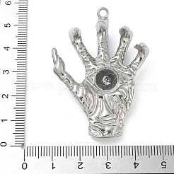 304 Edelstahl Anhänger Strass Fassungen STAS-R008-11P