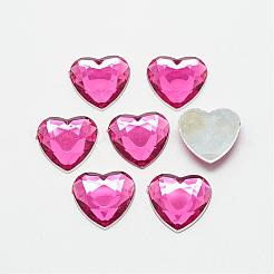 Acryl Strass Cabochons flach zurück GACR-Q009-25x25-08