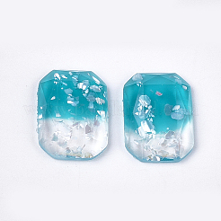 Zwei Ton-Harz-Cabochons X-CRES-T014-06I