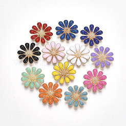 Legierung Schmelz Cabochons PALLOY-T066-10