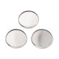 Anlaufgeschützte Cabochon-Fassungen aus chirurgischem Edelstahl 316 STAS-I187-06B-P