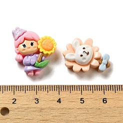 Undurchsichtige Decoden-Cabochons aus Cartoon-Harz RESI-G091-11